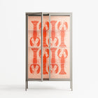 Lobsters - Cabinet - Lydia Greaves - Pebble - Clear glass