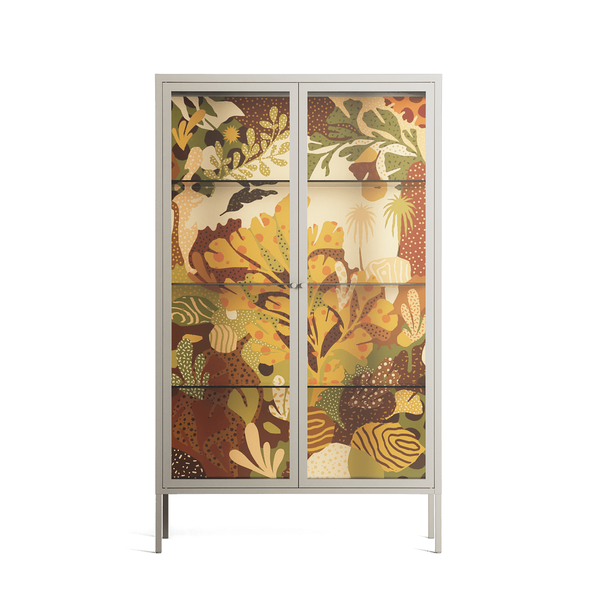 A Bridge Across Time 4 - Cabinet - Nick Liefhebber - Pebble - Clear glass