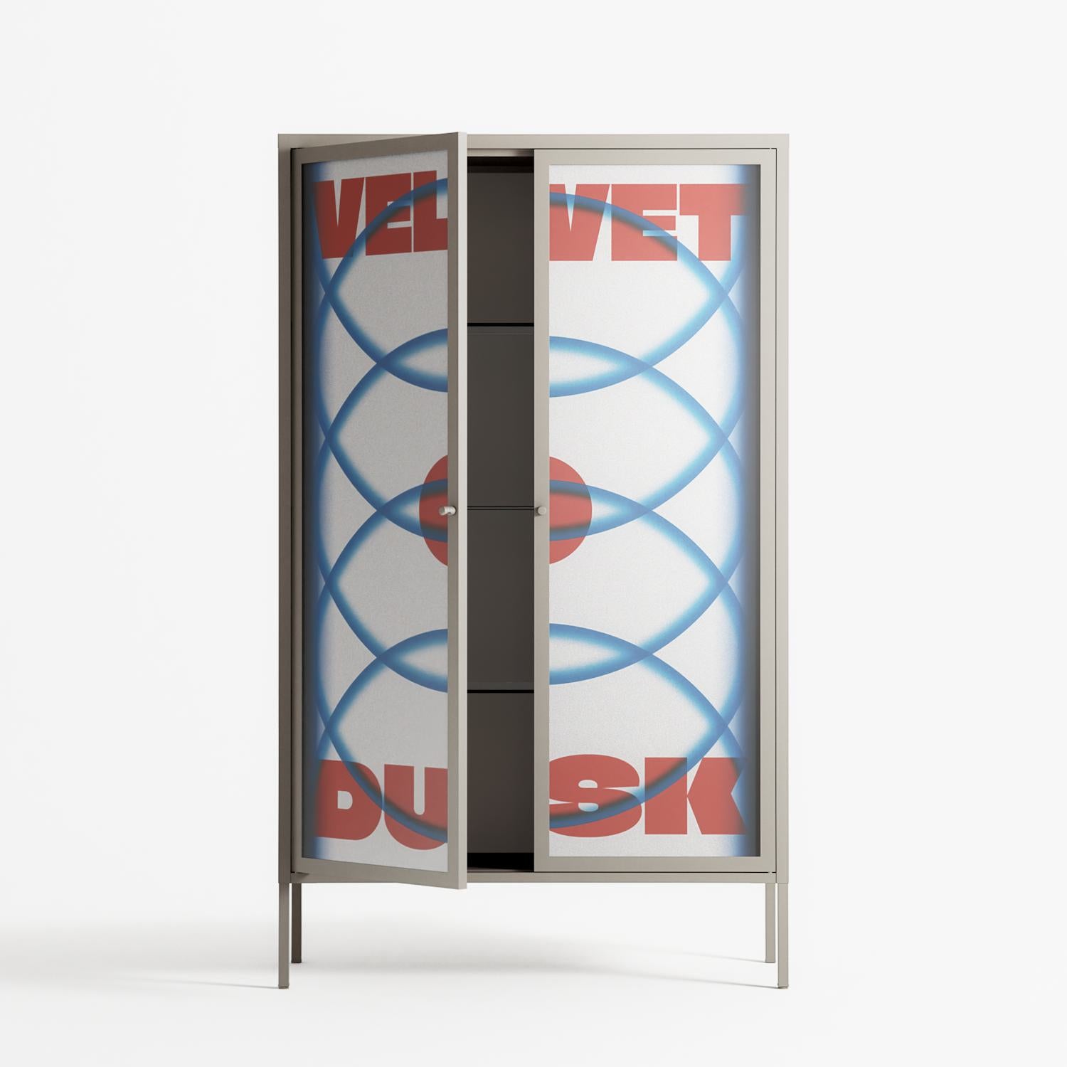 Velvet Dusk - Cabinet - Oluwaseyi Samuel Adebayo - Pebble - Overlay Glass