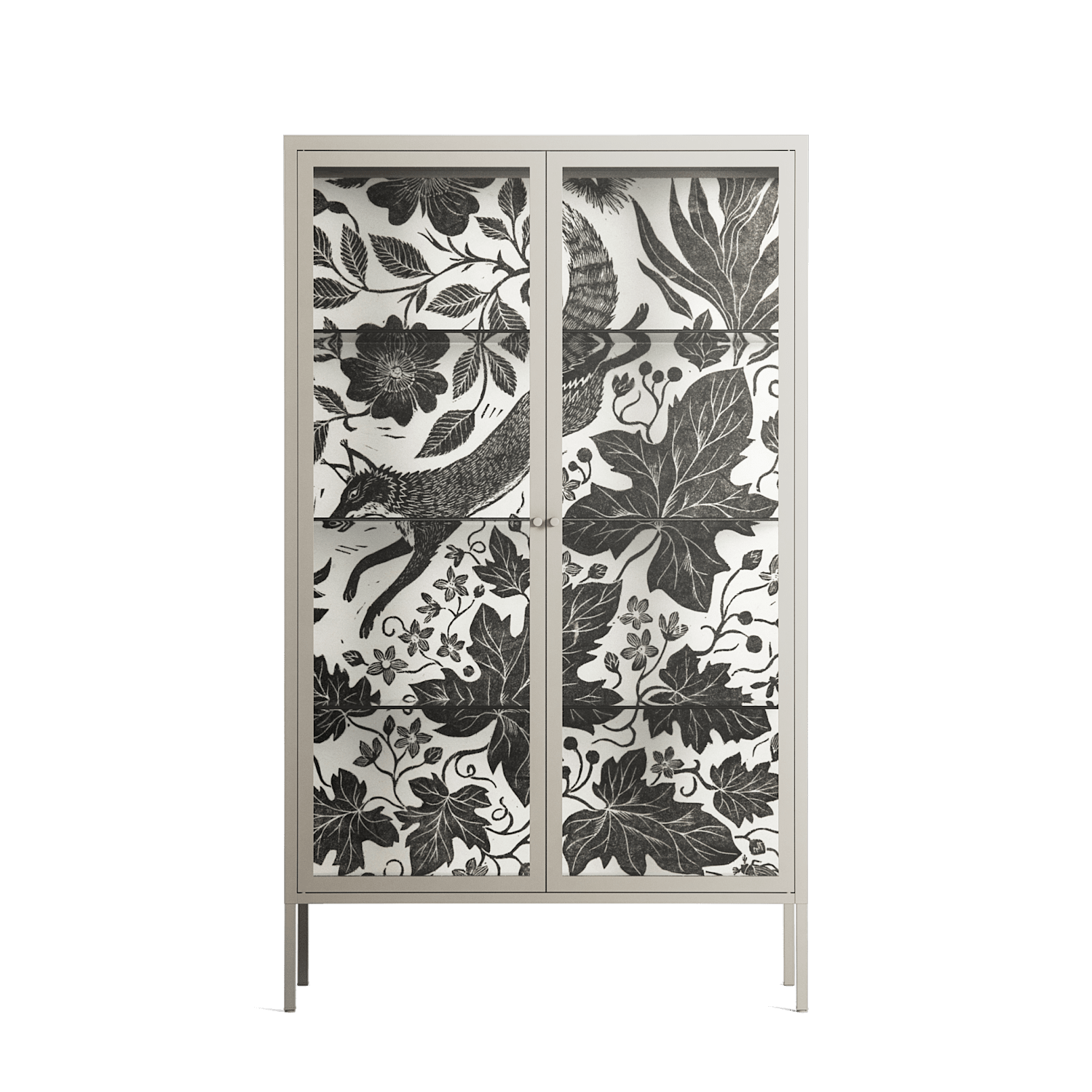Ode to Summer 4 - Cabinet - Diana Catchpole - Pebble - Clear glass