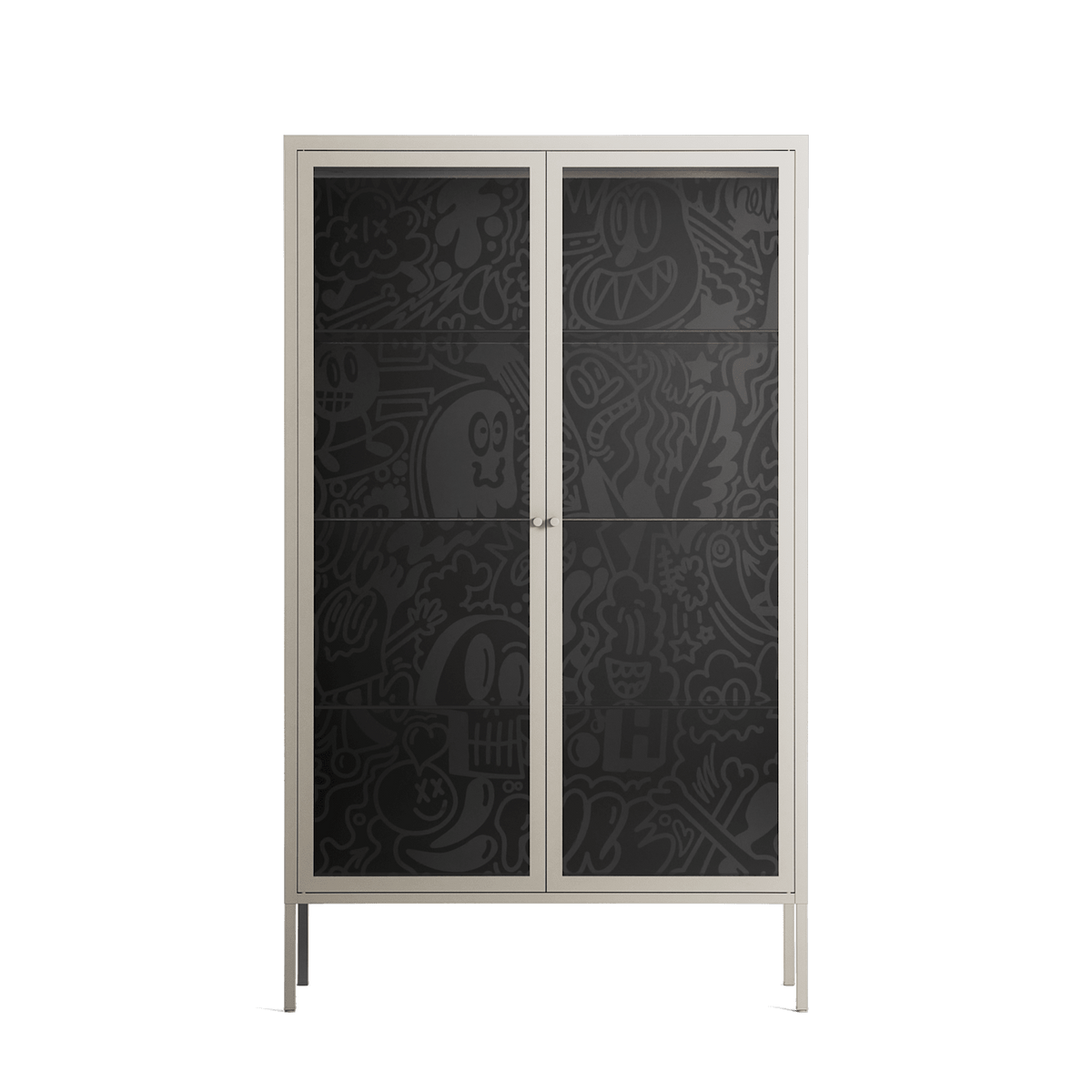 The Single Color - Cabinet - Craig Watkins - Pebble - Clear glass