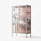 Abstract Cranes And Palms - Cabinet - Raissa Oltmanns - Pebble - Overlay Glass