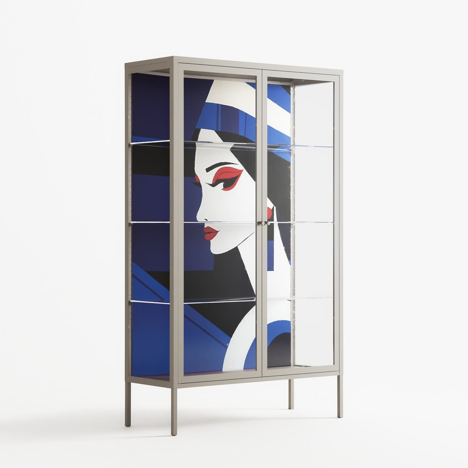 Beyond The Veil Of Consciousness - Cabinet - Mathilda Kienast - Pebble - Clear glass