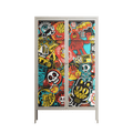 All The Stickers - Cabinet - Craig Watkins - Pebble - Clear glass