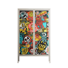 All The Stickers - Cabinet - Craig Watkins - Pebble - Clear glass