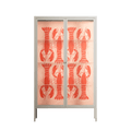 Lobsters - Cabinet - Lydia Greaves - Pebble - Clear glass