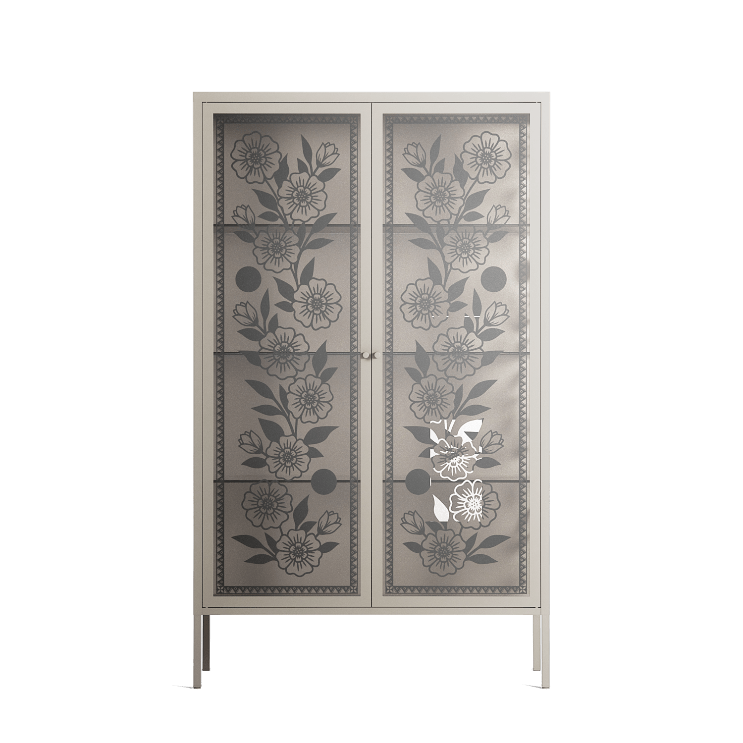 Barbed Bloom - Cabinet - Daphna Sebbane - Pebble - Overlay Glass