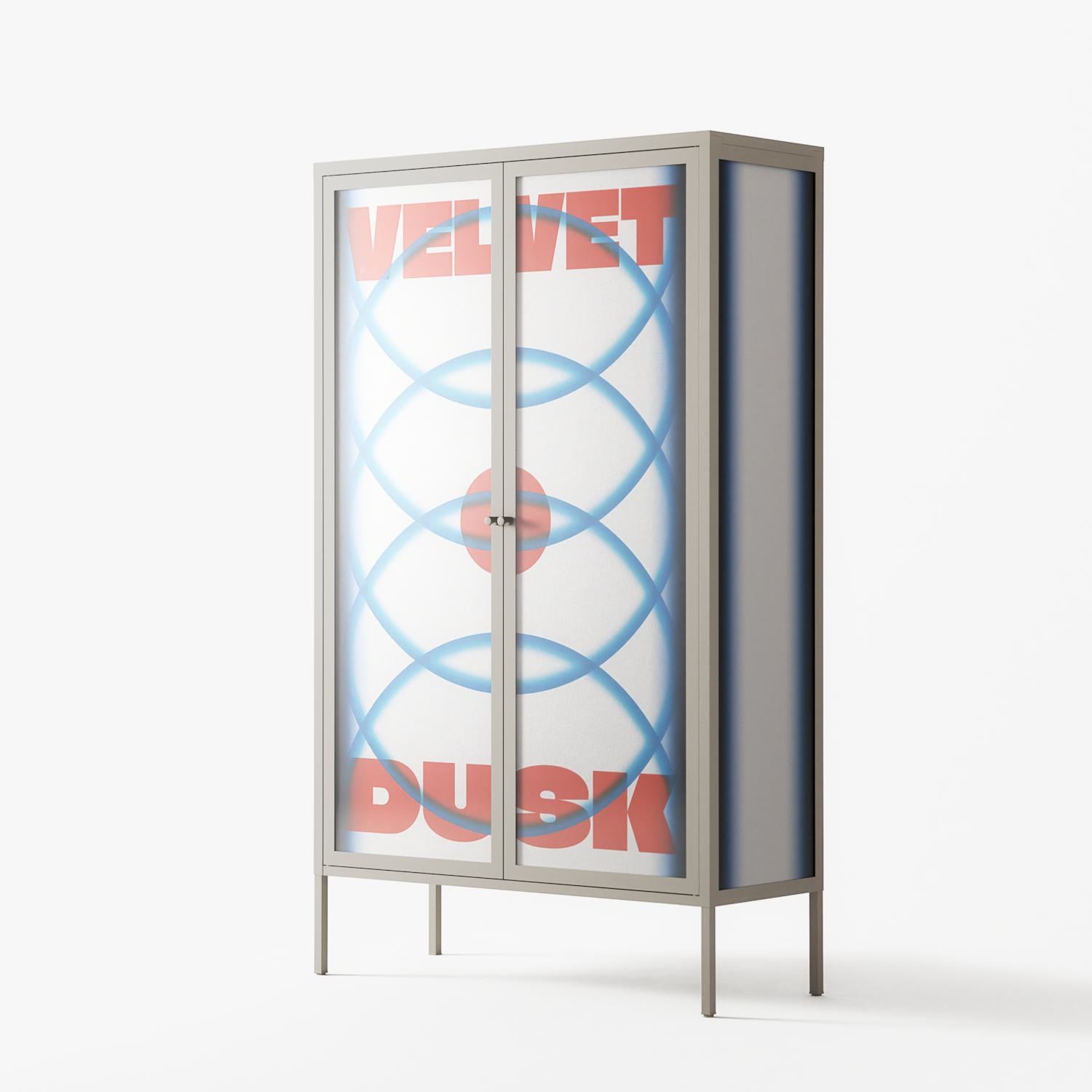 Velvet Dusk - Cabinet - Oluwaseyi Samuel Adebayo - Pebble - Overlay Glass