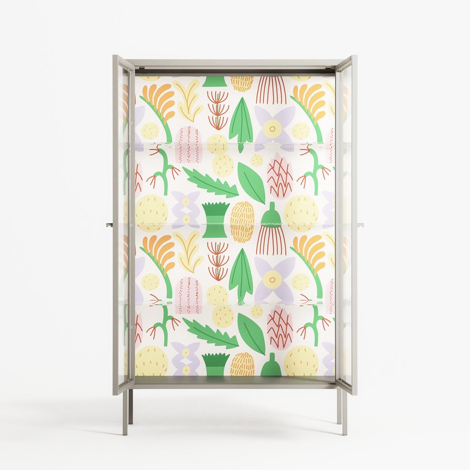 Shapes Cream - Cabinet - Lydia Greaves - Pebble - Clear glass