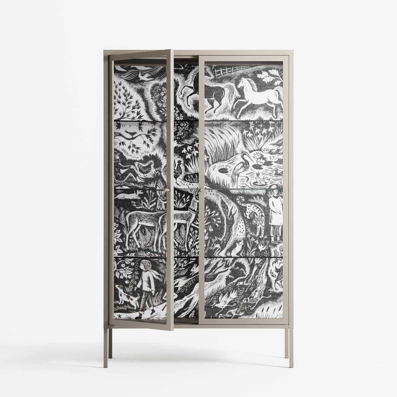 Flight Of Fancy 3 - Cabinet - Diana Catchpole - Pebble - Clear glass