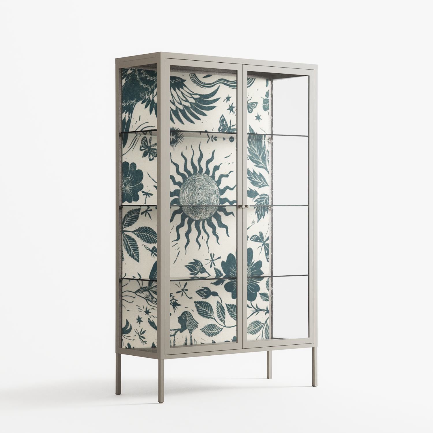 Ode to Summer 6 - Cabinet - Diana Catchpole - Pebble - Clear glass