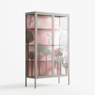 Abstract Cranes And Palms - Cabinet - Raissa Oltmanns - Pebble - Overlay Glass