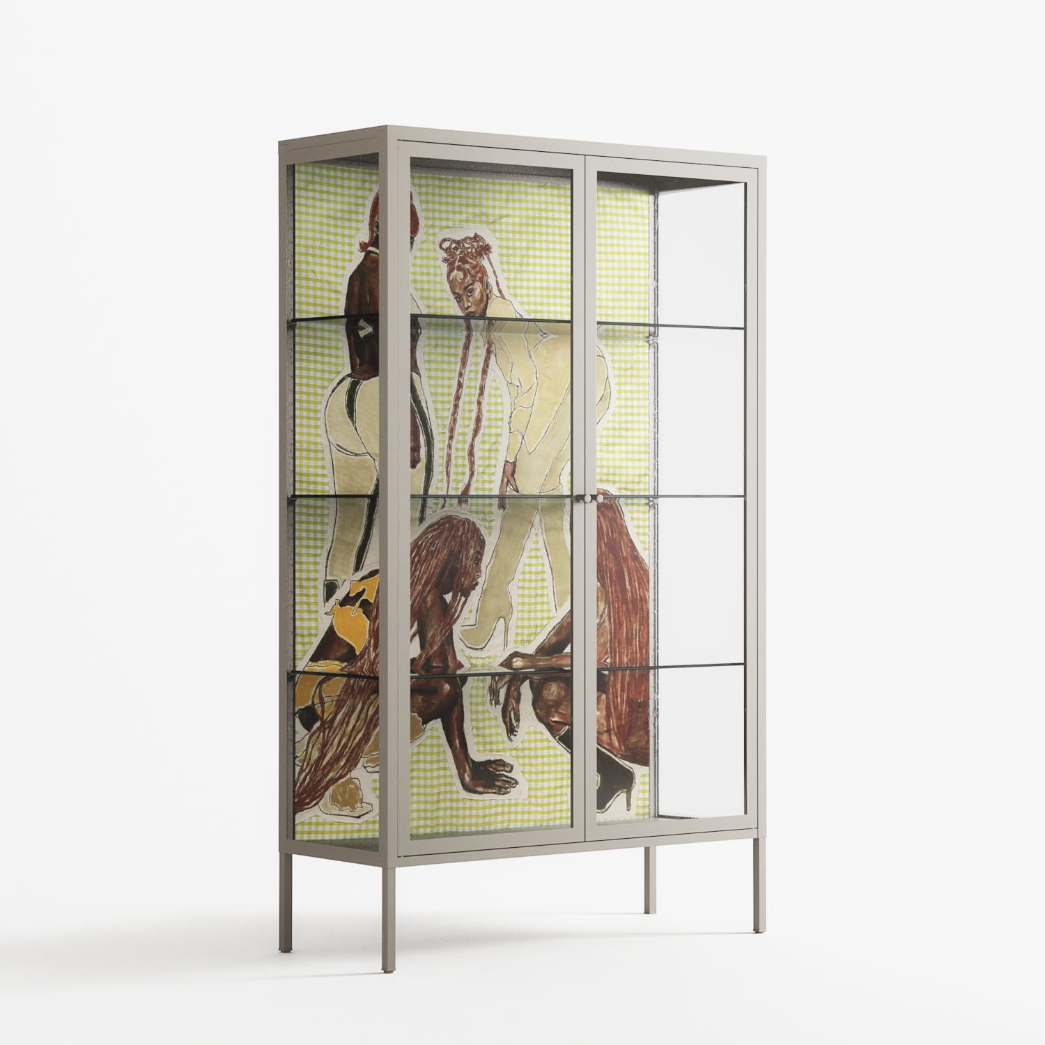 Can You Face It - Cabinet - Sophie Goudman-Peachey - Pebble - Clear glass