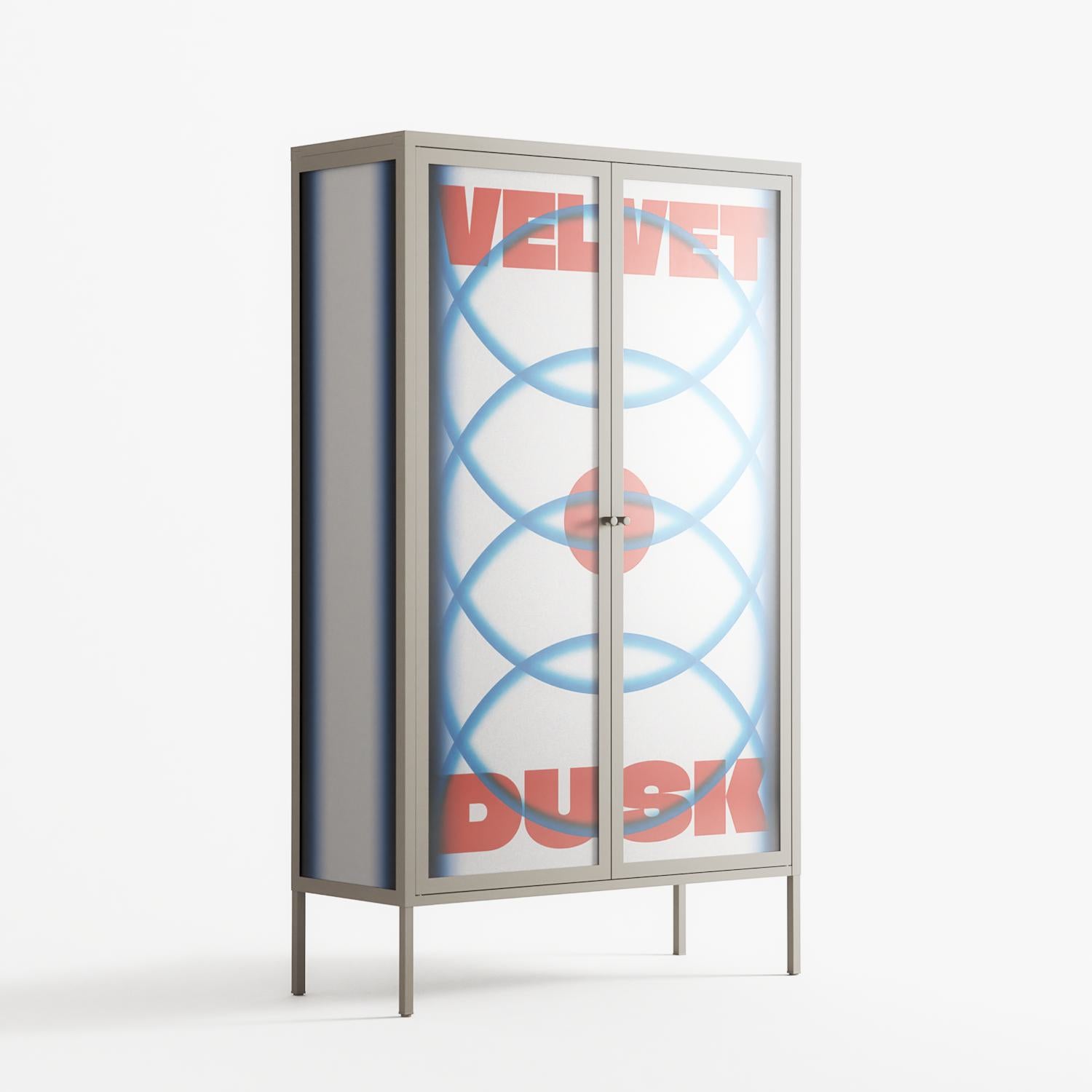 Velvet Dusk - Cabinet - Oluwaseyi Samuel Adebayo - Pebble - Overlay Glass