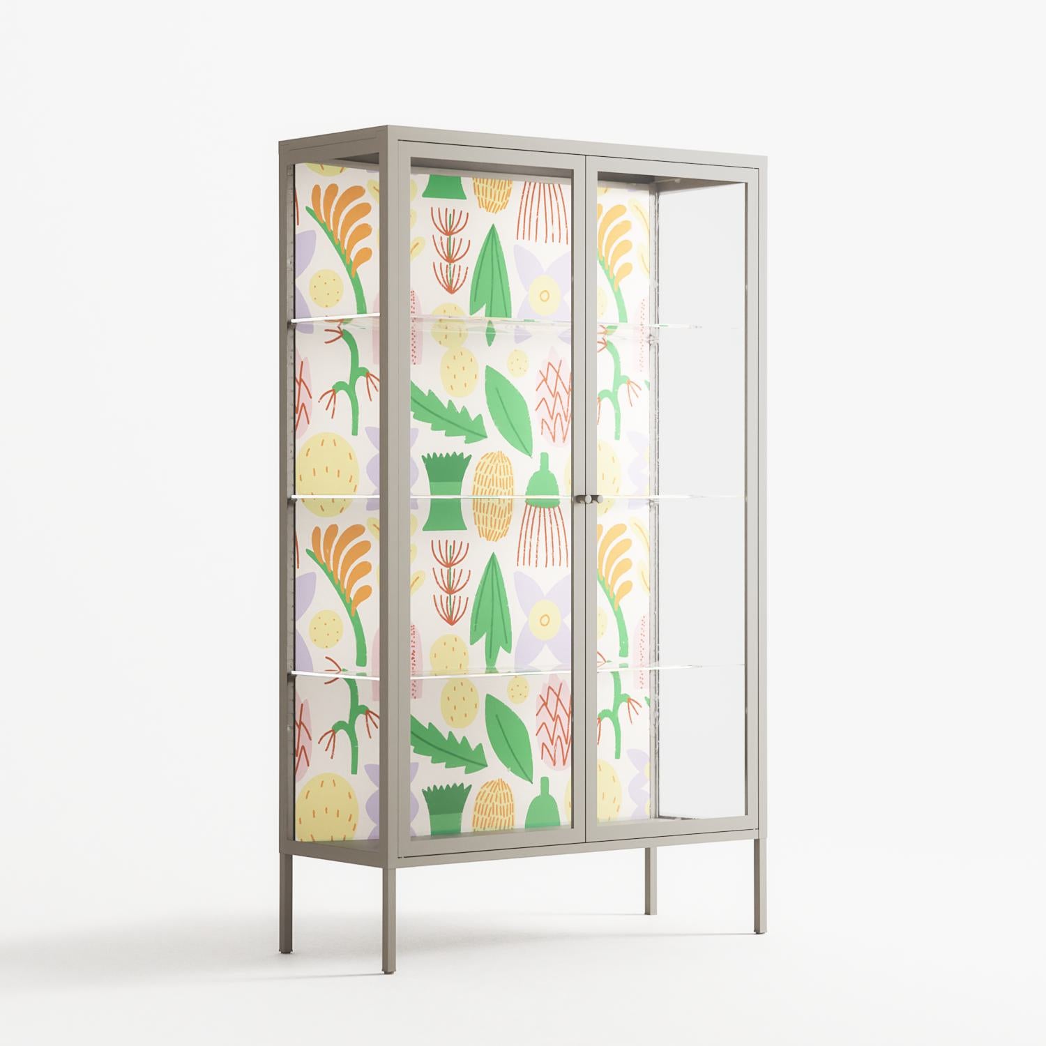 Shapes Cream - Cabinet - Lydia Greaves - Pebble - Clear glass