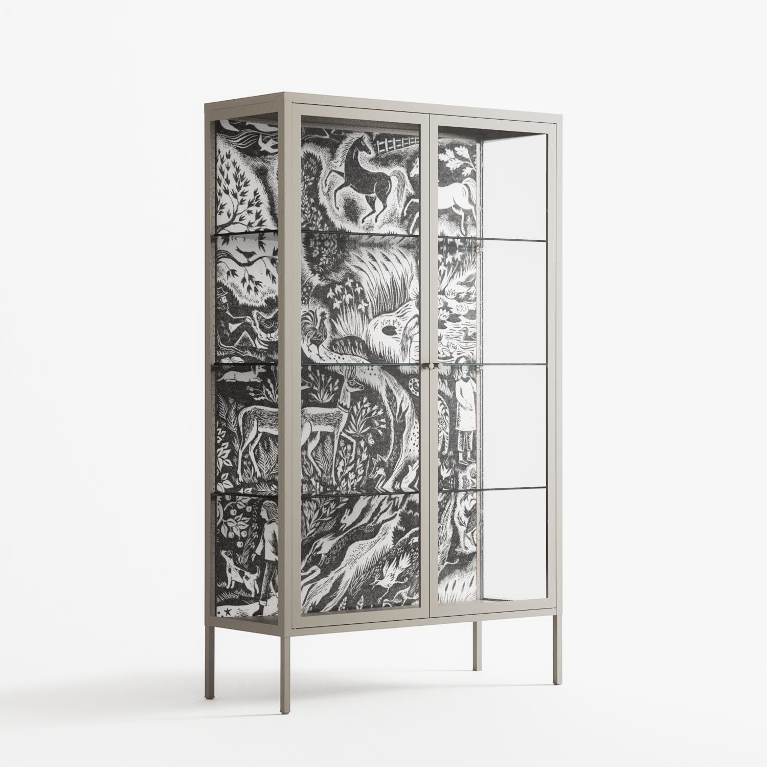 Flight Of Fancy 3 - Cabinet - Diana Catchpole - Pebble - Clear glass