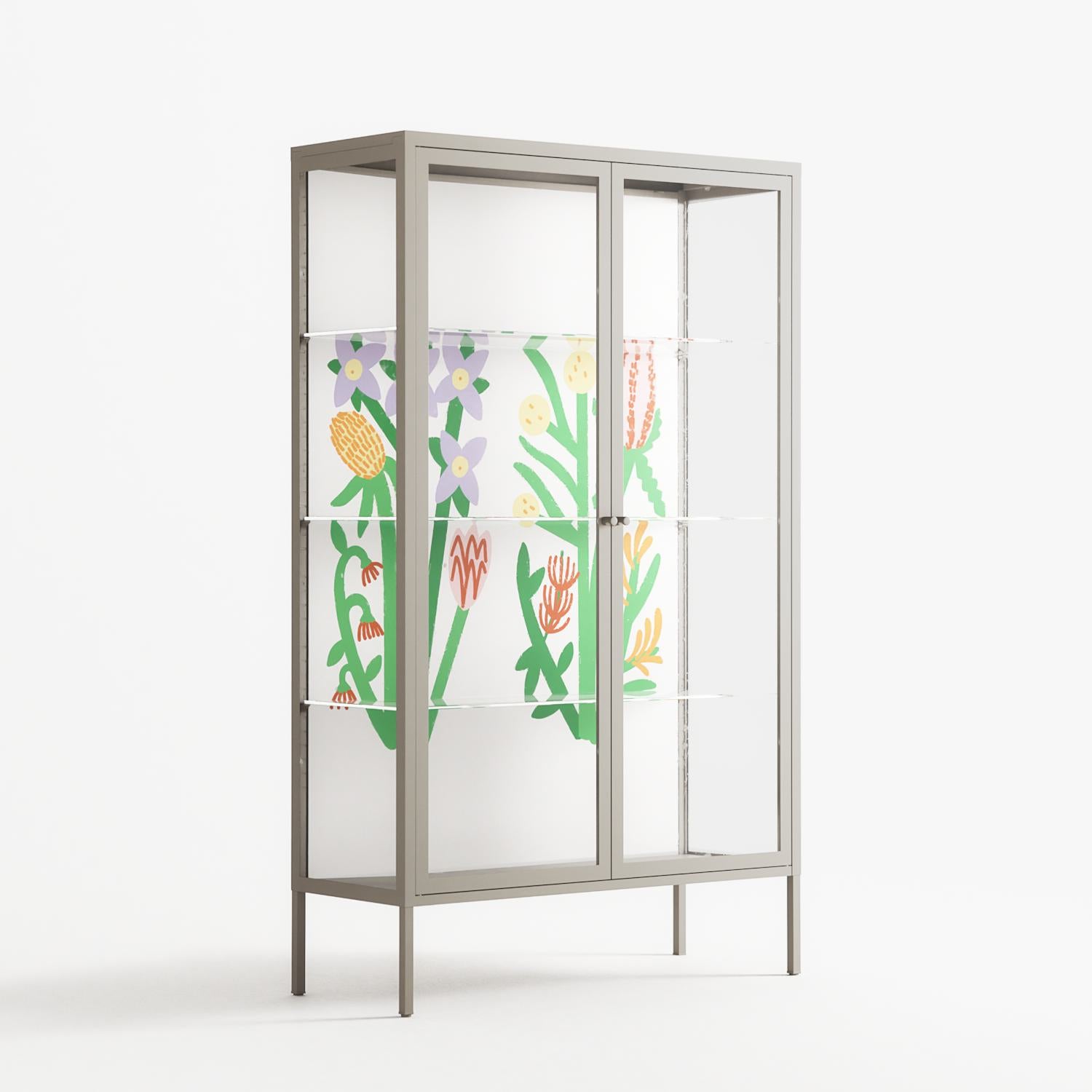 Bouquets - Cabinet - Lydia Greaves - Pebble - Clear glass