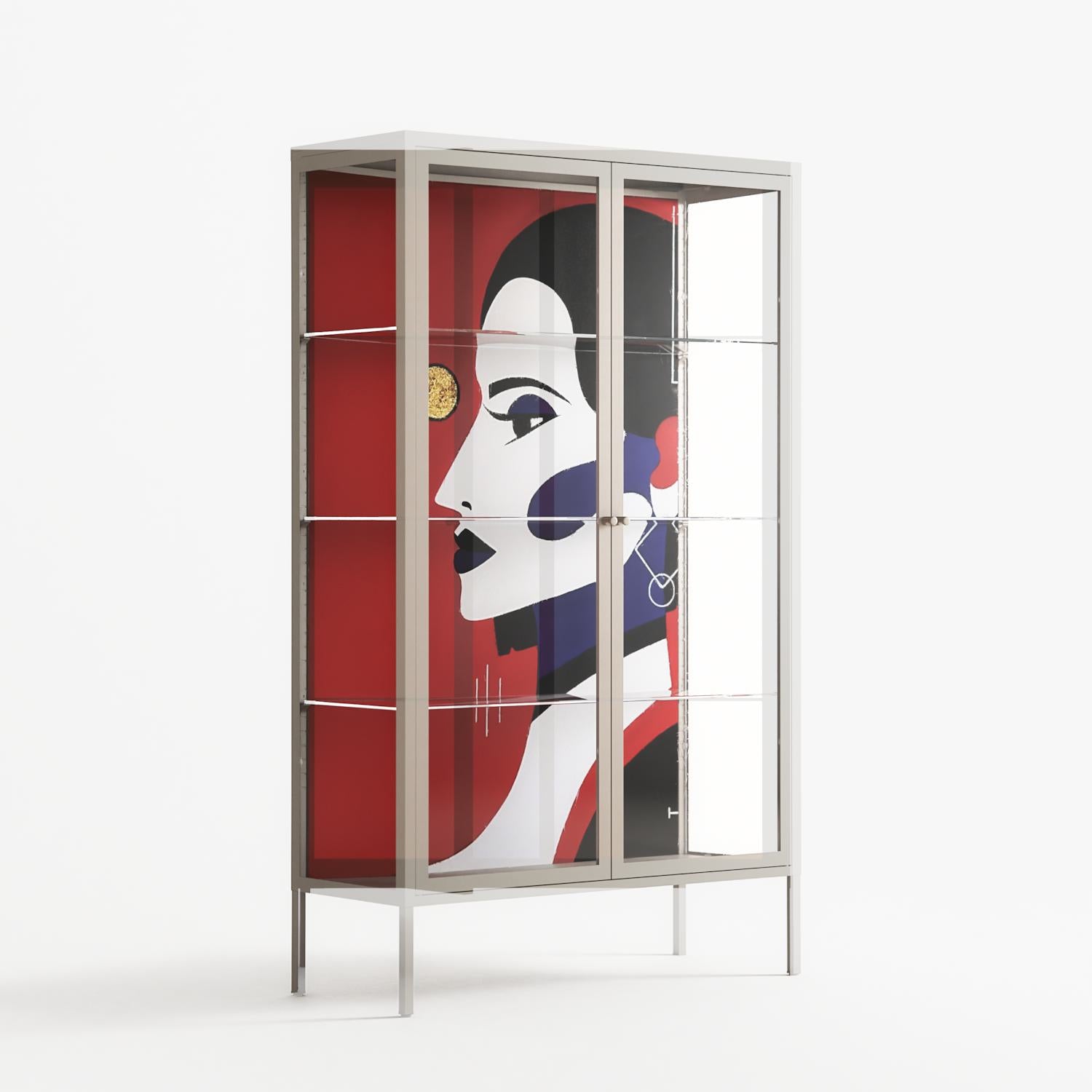 Unseen In Plain Sight - Cabinet - Mathilda Kienast - Pebble - Clear glass