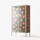 Blooming Folk Garden - Cabinet - Sandra Hutter - Pebble - Overlay Glass