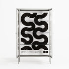 Black Waves - Cabinet - Alexander Khabbazi - Chalk - Clear glass