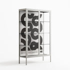 Black Waves - Cabinet - Alexander Khabbazi - Chalk - Clear glass