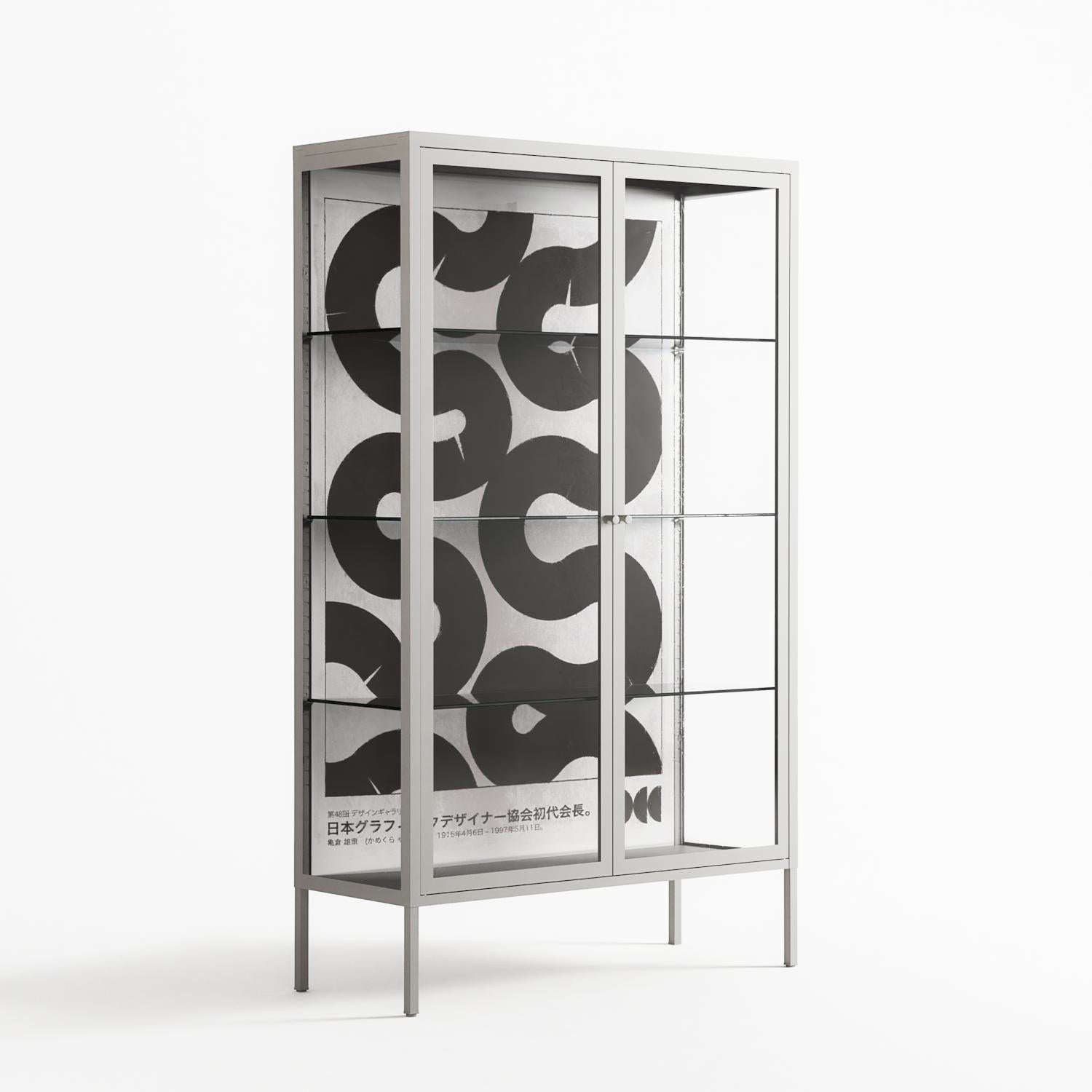 Black Waves - Cabinet - Alexander Khabbazi - Chalk - Clear glass