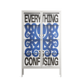 Everything is Confusing - Cabinet - Alexander Khabbazi - Chalk - Clear glass
