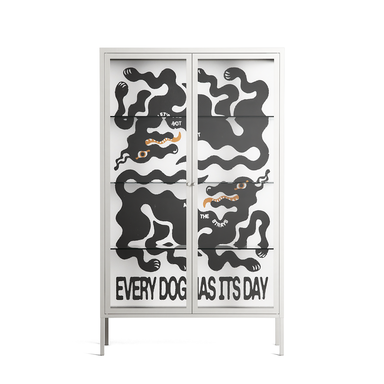 Every Dog - Cabinet - Alexander Khabbazi - Chalk - Clear glass