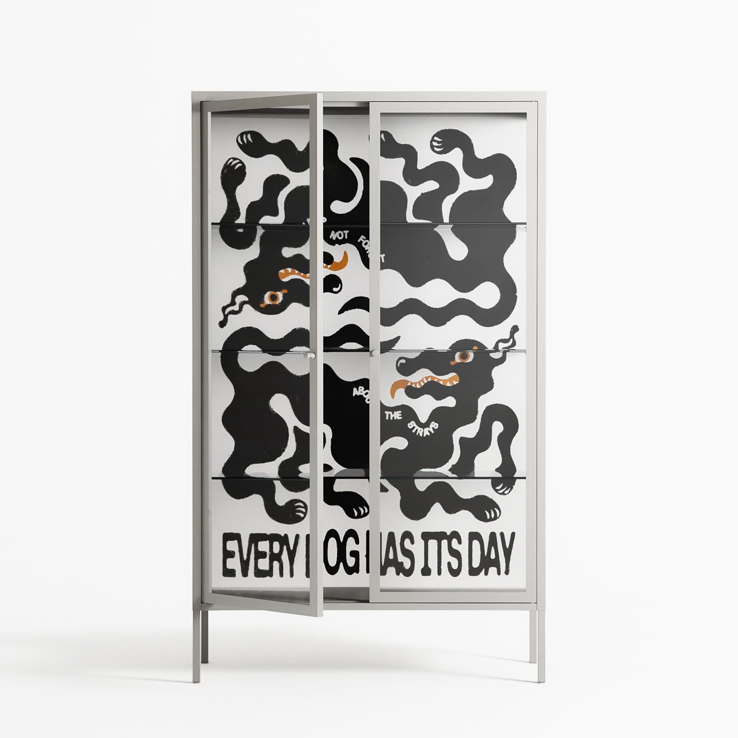 Every Dog - Cabinet - Alexander Khabbazi - Chalk - Clear glass