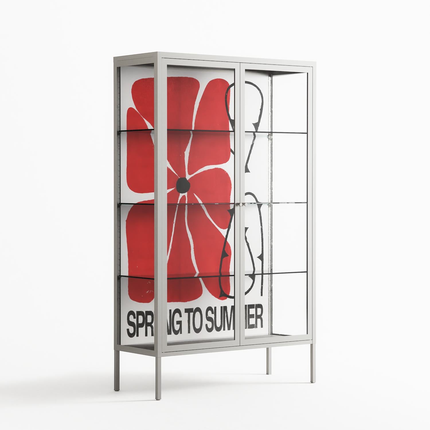 Spring to Summer - Cabinet - Alexander Khabbazi - Chalk - Clear glass