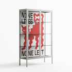 Nine Lives - Cabinet - Alexander Khabbazi - Chalk - Clear glass
