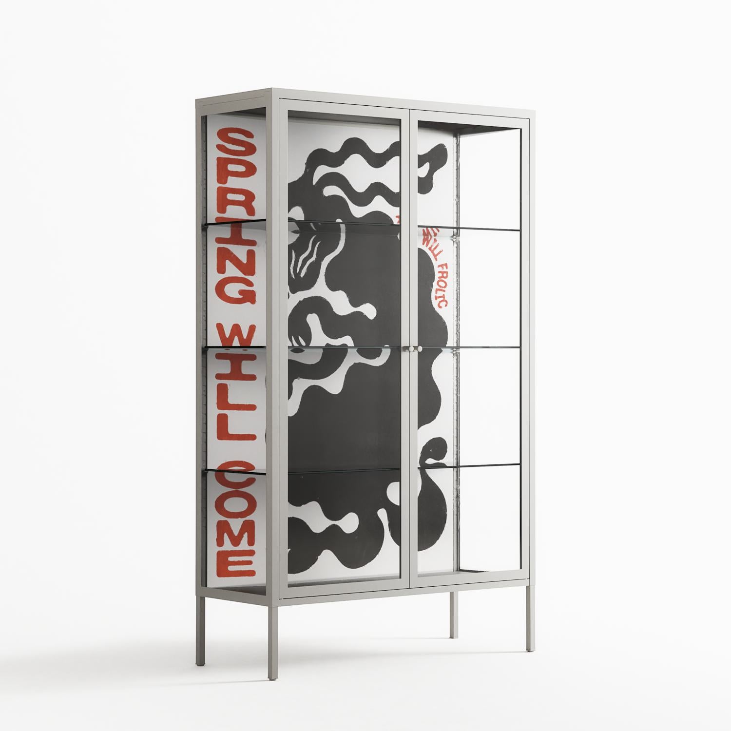 Spring Will Come - Cabinet - Alexander Khabbazi - Chalk - Clear glass