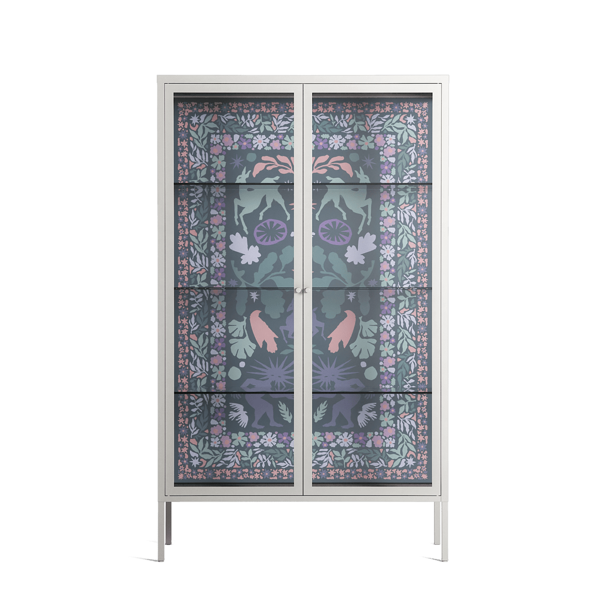 Sunbrother 2 - Cabinet - Nick Liefhebber - Chalk - Clear glass