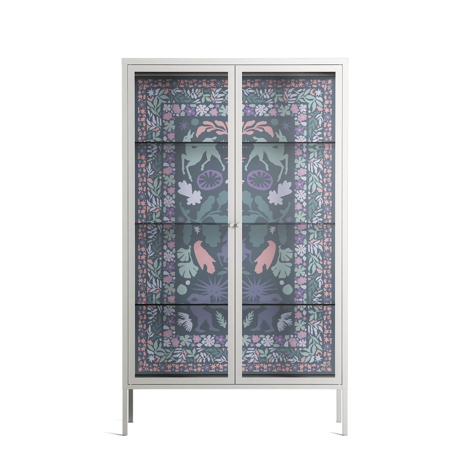 Sunbrother 2 - Cabinet - Nick Liefhebber - Chalk - Clear glass