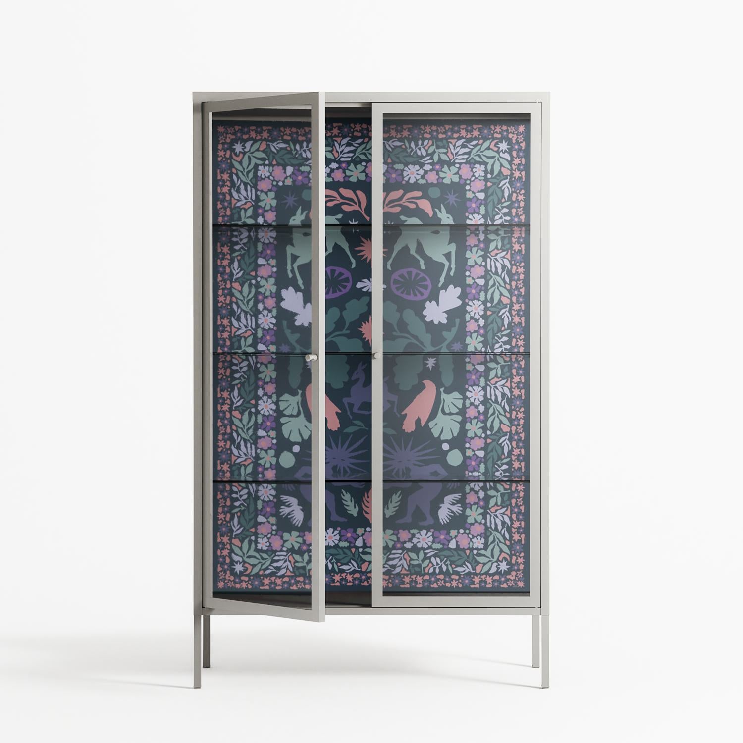 Sunbrother 2 - Cabinet - Nick Liefhebber - Chalk - Clear glass