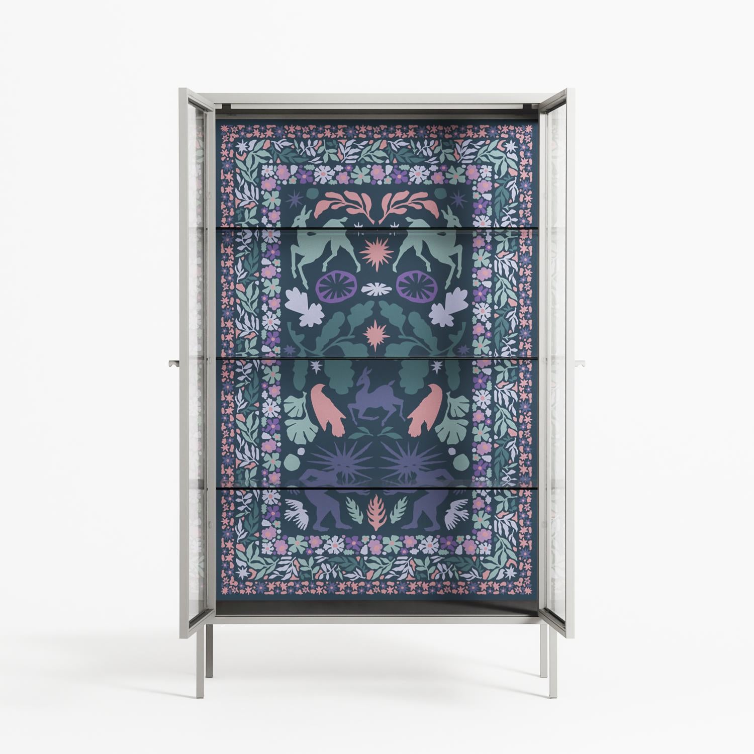 Sunbrother 2 - Cabinet - Nick Liefhebber - Chalk - Clear glass