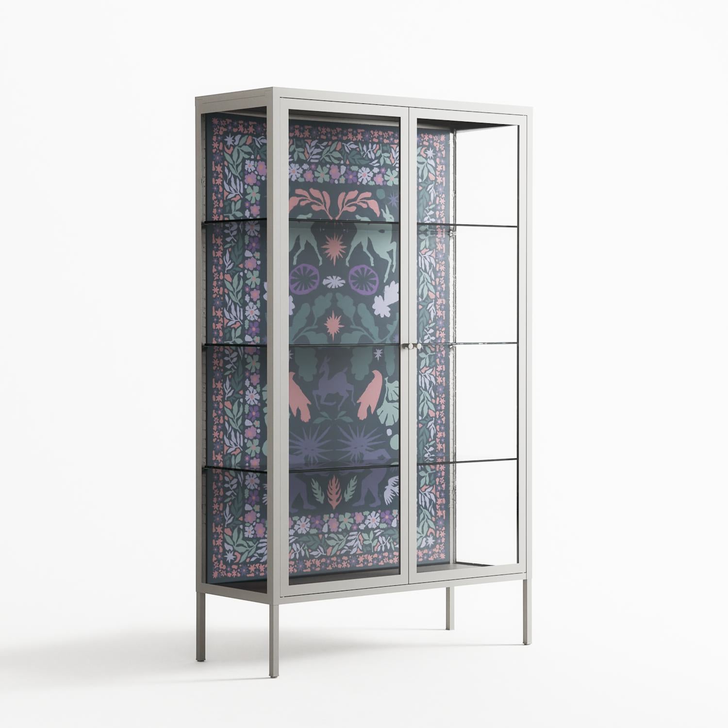 Sunbrother 2 - Cabinet - Nick Liefhebber - Chalk - Clear glass