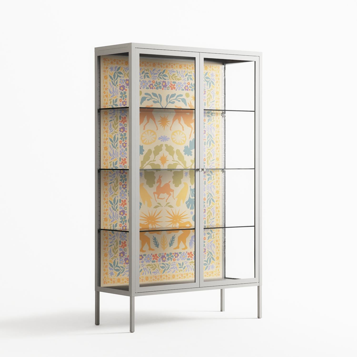 Sunbrother 3 - Cabinet - Nick Liefhebber - Chalk - Clear glass