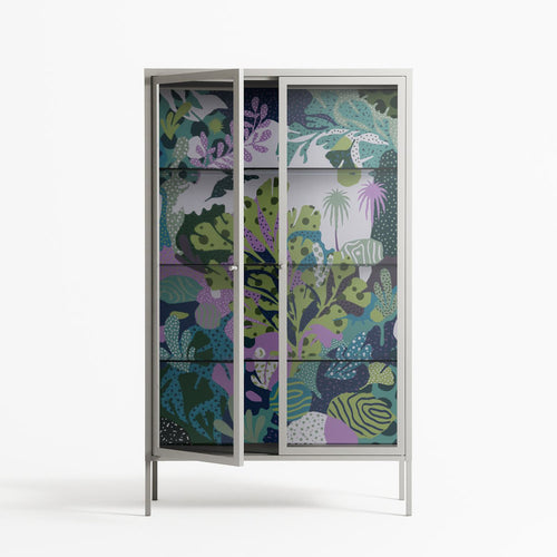 A Bridge Across Time 2 - Cabinet - Nick Liefhebber - Chalk - Clear glass