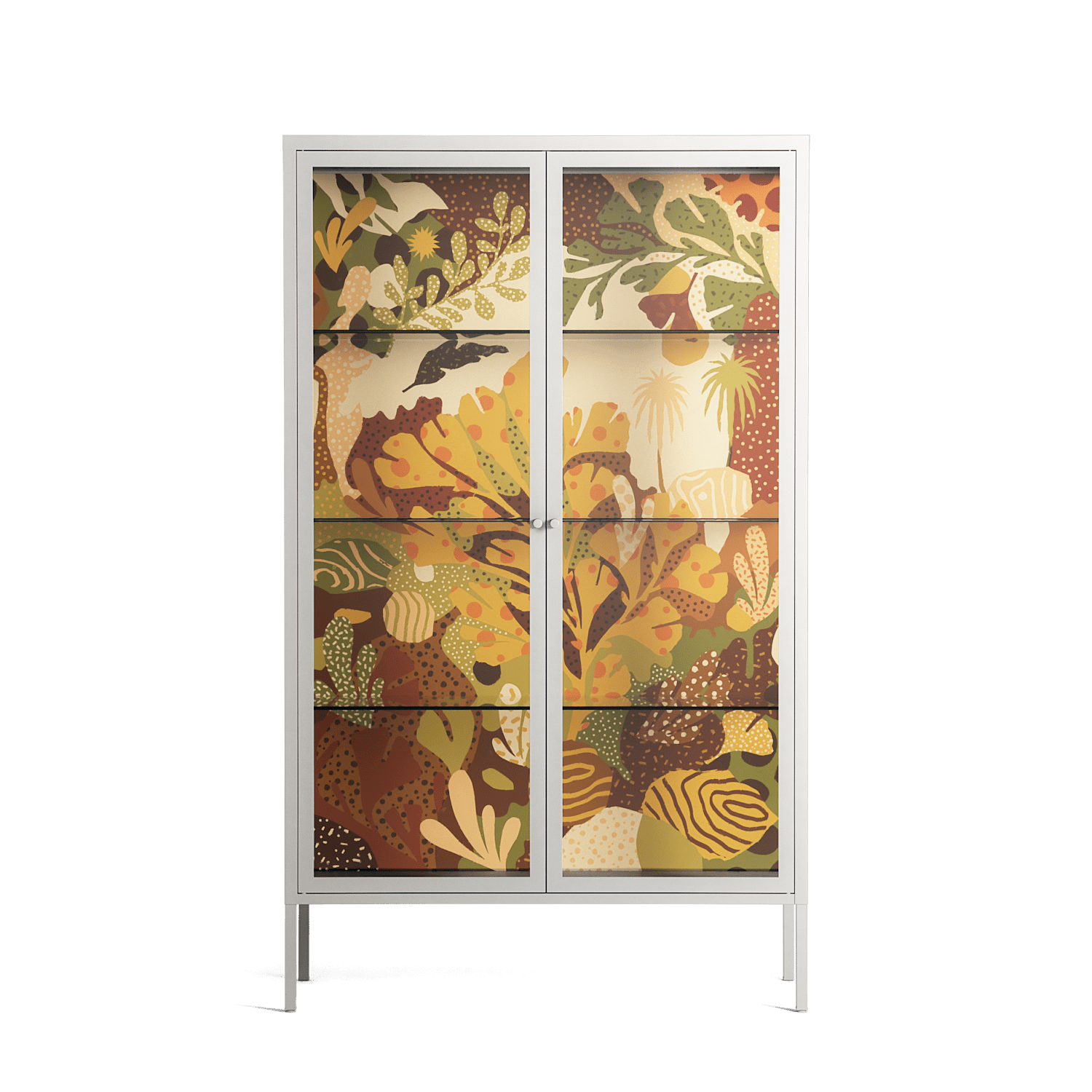 A Bridge Across Time 4 - Cabinet - Nick Liefhebber - Chalk - Clear glass