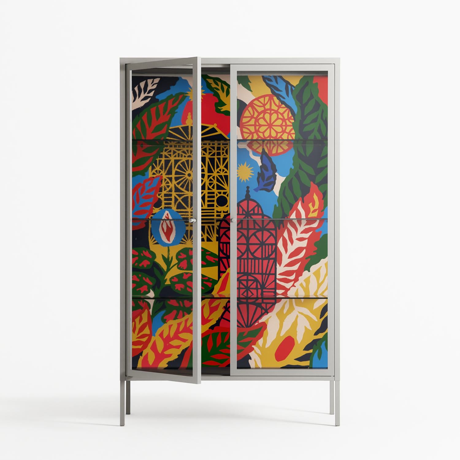 The Towering Hall Full Of Light - Cabinet - Nick Liefhebber - Chalk - Clear glass