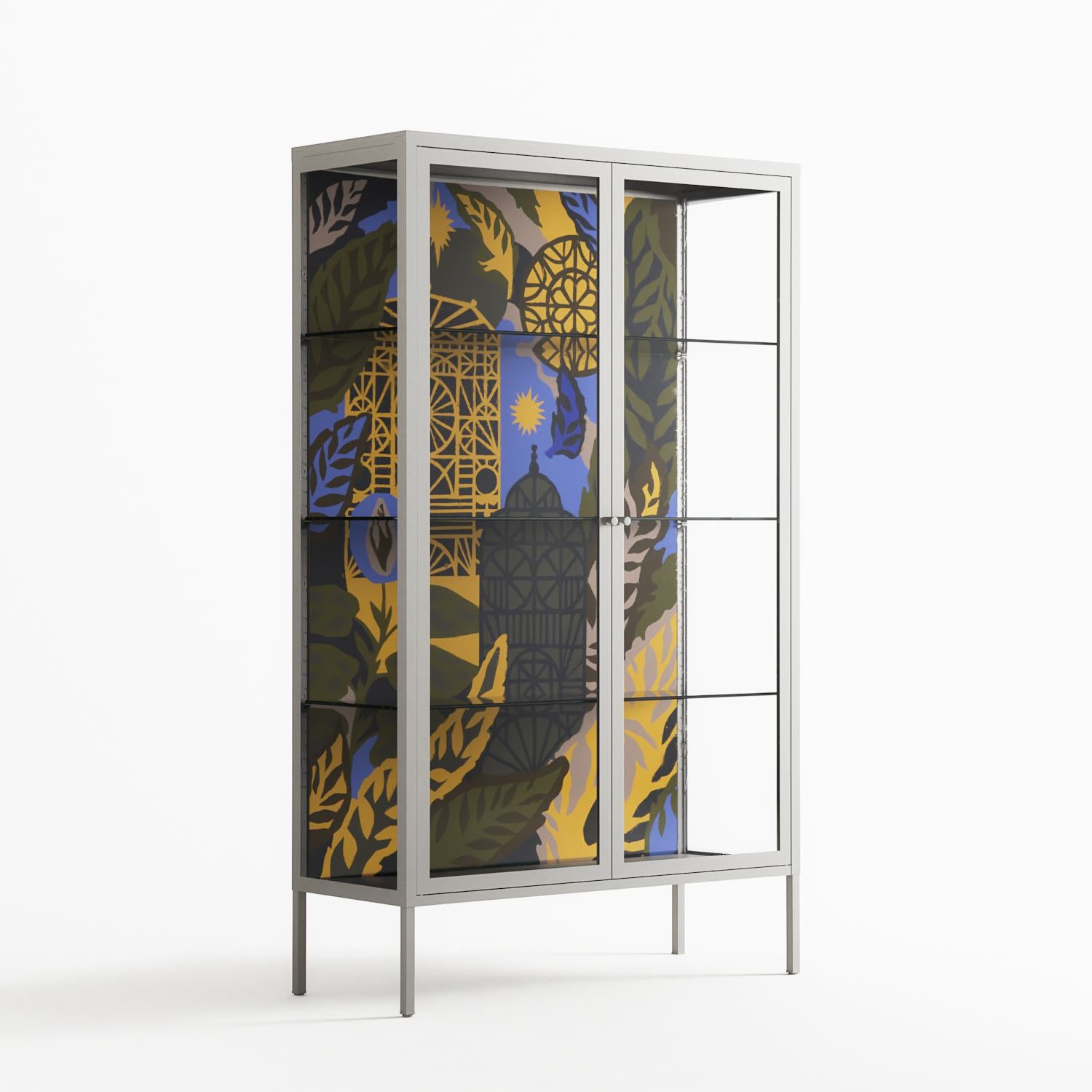 The Towering Hall Full Of Light 2 - Cabinet - Nick Liefhebber - Chalk - Clear glass