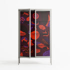 Pebbles 3 - Cabinet - Nick Liefhebber - Chalk - Clear glass