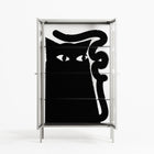 Black Cat - Cabinet - Konrad Blaszczyk - Chalk - Clear glass