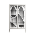 Black Fern - Cabinet - Konrad Blaszczyk - Chalk - Clear glass
