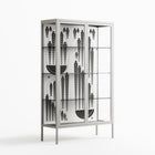 Black Fern - Cabinet - Konrad Blaszczyk - Chalk - Clear glass