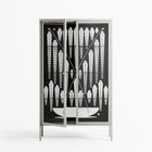 White Fern - Cabinet - Konrad Blaszczyk - Chalk - Clear glass