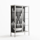 White Fern - Cabinet - Konrad Blaszczyk - Chalk - Clear glass