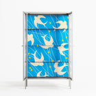 Birds B - Cabinet - Heather Zhou - Chalk - Clear glass