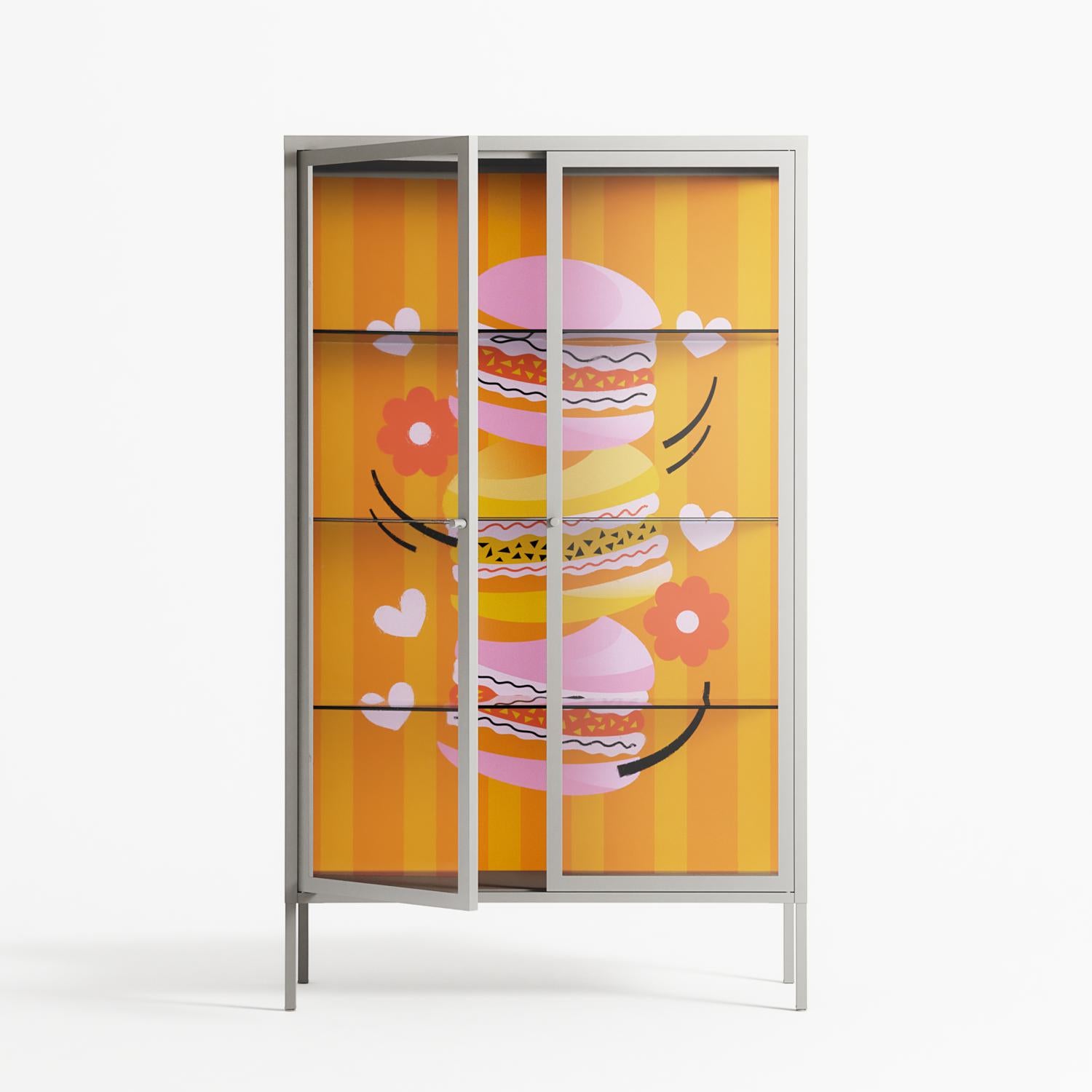 Cake - Cabinet - Heather Zhou - Chalk - Clear glass